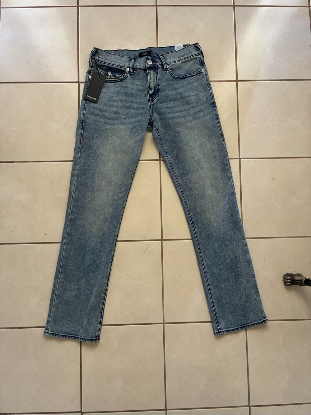 True Religion Light Blue Straight Jeans